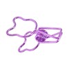 100Pcs Binder Clips Hollow Cute Bear Shape Sturdy Metal Small
