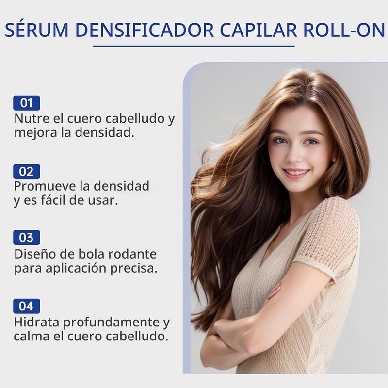 2PCS Cuidado del cabello de romero,Serum de cuidado denso del