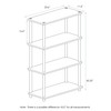 Furinno Turn-N-Tube 4-Tier Multipurpose Shelf Display Rack, Single, Dark Walnut