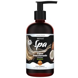 Bienat | Aceite Masaje Coco Fraccionado 240ml | Sin Aroma | Vehicular