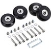 4pcs (40 x 18 mm) Replacement Wheels for Suitcase Rubber