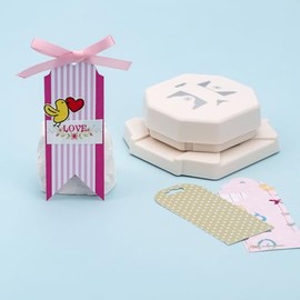 Perforadora de etiquetas 4 en 1 para manualidades de papel, perforadoras de esquina para manualidades, proyectos de bricolaje, fotos, páginas de álbum