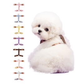 BODDLELANG H-Type Easy Walk Dog Harness for Large Dogs No Pull Escape Proof Harness for Dogs Adjustable Large Brown Dog Harness No Pull Heavy Duty Dog Walking Harness Accessories (Large, Brown)