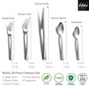 Alata Bailey 20-Piece Forged Silverware Set Stainless Steel Flatware Set,Service