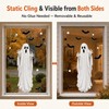 Large Ghost Halloween Window Clings & Mirror Decals, 4 Sheets