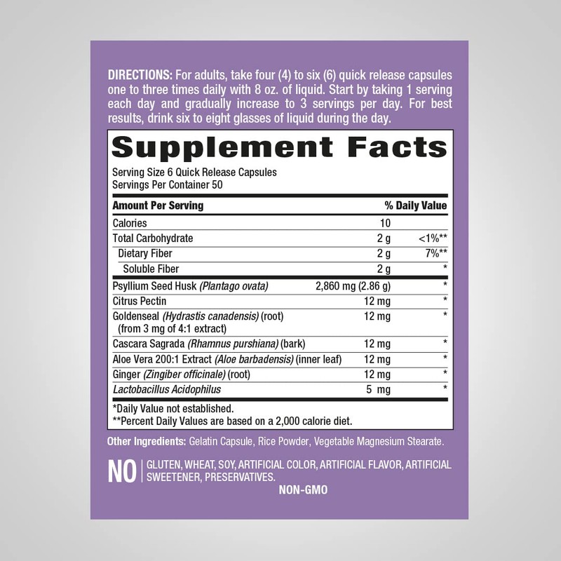 Piping Rock Colon Cleanse Capsules | 300 Count | Non-GMO,