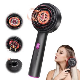 Comb Electric Head Massager, Red Light, Electric Massage Comb, Hair Brushes, Scalp Massager, 2-in-1 Electric Waterproof Oil Applicator, Scalp Massager, Scalp Comb