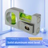 Solid aluminum alloy Mini level ruler portable mini level bubble