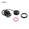 sourcing map RJ45 Panel Mount Coupler, IP68 Shielded Industrial Panel