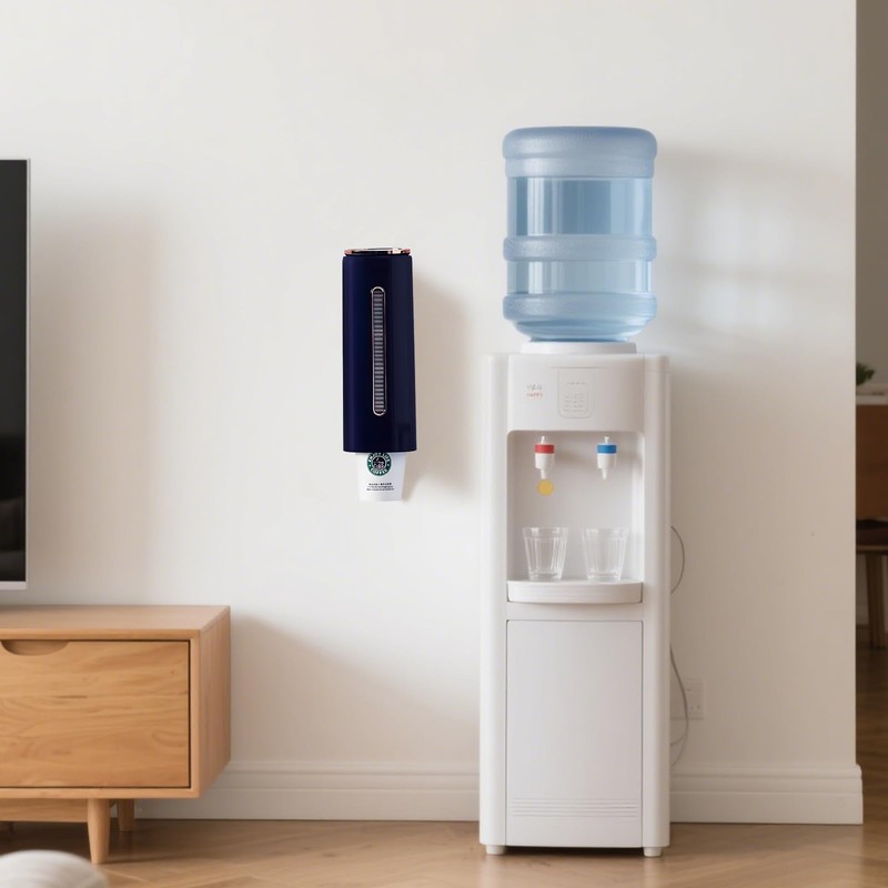 Cup Dispenser, Wall Mounted Bathroom Cup Holder fits 5-7oz Plastic