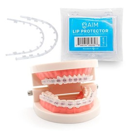 Lip Protector for Braces, Comfort Covers for Braces, Orthodontic Mouth Guard for Braces, Wax Braces Cover, Lip Bumper, Lip Shield for Brackets, Braces Accessories (Lip Protector)