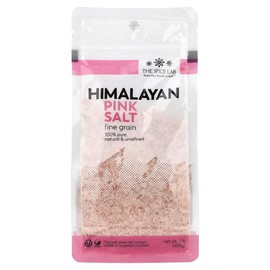 The Spice Lab Himalayan Pink Salt, Fine Grain, 1 lb (453 g) – All-Natural, Unrefined, Mineral-Rich Seasoning for Cooking, Baking & Finishing