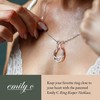 Emily C Ring Holder Necklace - Stainless Steel Necklace with