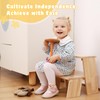 TERMANIC Wooden Toddler Step Stool for Bathroom Sink, Kids Step