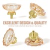 SHINY HANDLES 8 Pack Champagne Crystal Cabinet Knobs and Pulls