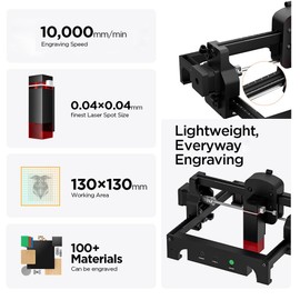 ACMER S1 Laser Engraver, Laser Engraving Machine Without Installation, 6W Mini Engraving Tool, Ultra-Lightweight, Easy to Carry, Laser Class 4