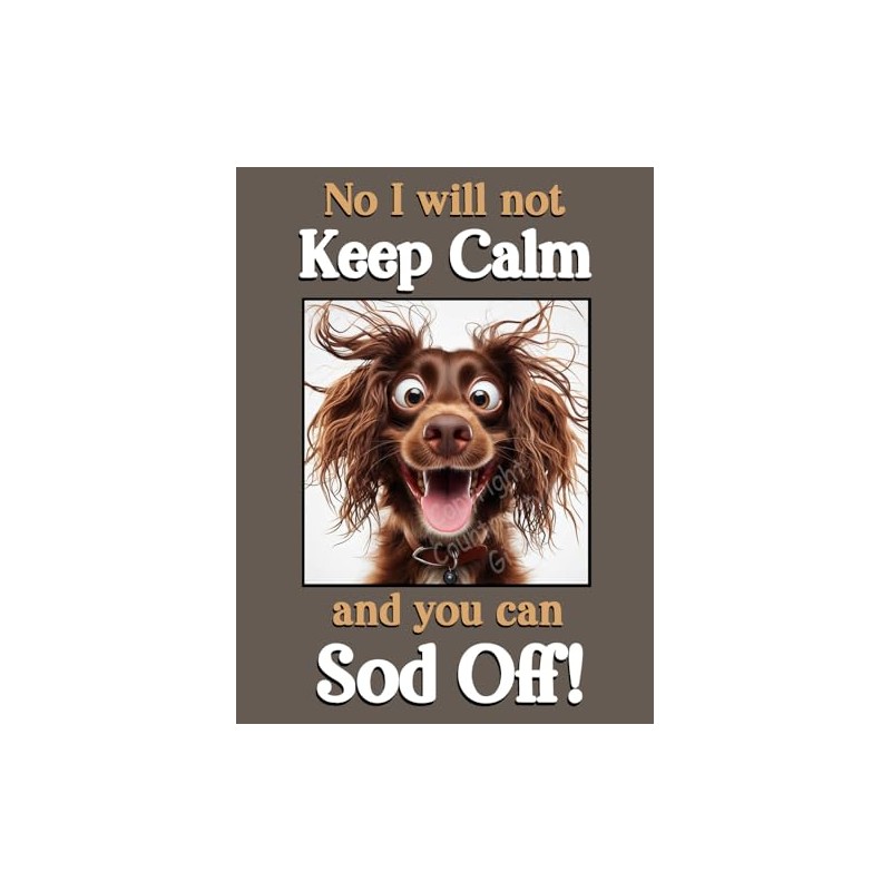 Cocker Sprocker Spaniel pet dog funny flexible fridge magnet Keep