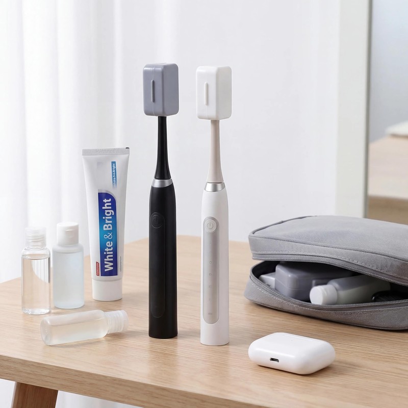 Inxens Toothbrush Covers, 1.65 Inch Travel Toothbrush Head Protector Caps,