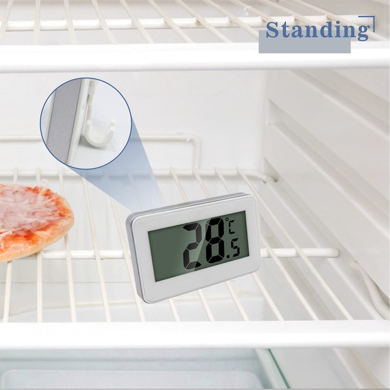 Fridge Thermometer Digital Refrigerator Thermometer, Suplong 2 Sets Digital Waterproof