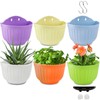 DEAYOU 6 Pack Wall Planter Hanging Flower Pot, Window Hang