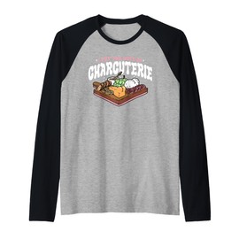 I Put The Cute In Charcuterie Apparel Raglan Baseball Tee