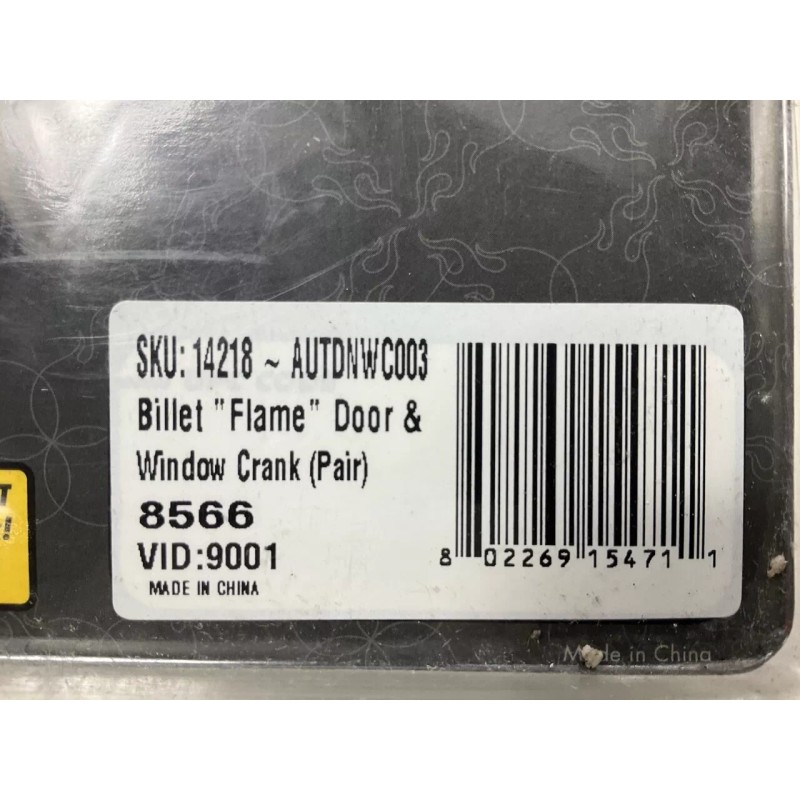 Autoloc AUTDNWC003 Universal Flame Billet Window Crank Handle Set