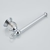 Chrome Toilet Roll Paper Holder,Silver Crystal Bathroom Tissue Holder