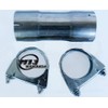 2" 51mm Joiner Exhaust Clamp On Connector Stainless Steel Adapter