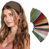 Sports Headband - Wide-Edge Yoga & Sports Solid Knit Headband 5 Navy 15ea