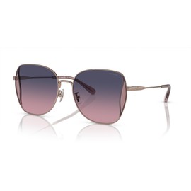 Coach HC7158D Sunglasses, Shiny Rose Gold/Blue Pink Gradient, 58 mm