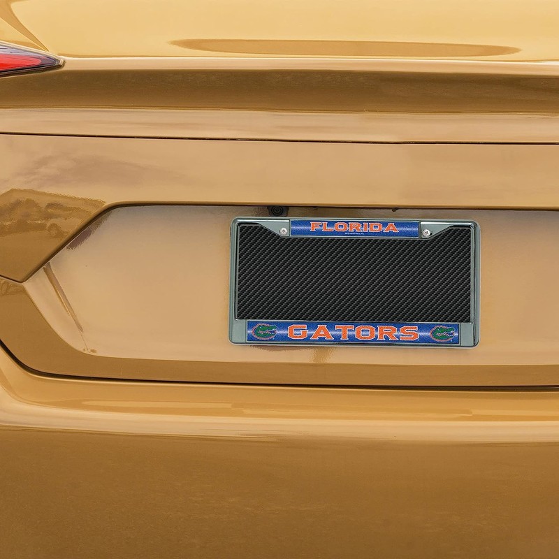 Florida Gators Standard Size Chrome License Plate Frame - It