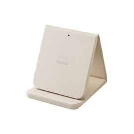BRUNO BDE048-GRG Wireless Charger, Wireless Charger, Folding Stand, Telework, Home Work, Home Work, Home Commute, Greige