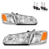 Vizotae Headlights for 2000-2001 Toyota Camry Halogen Headlamp Replacement with