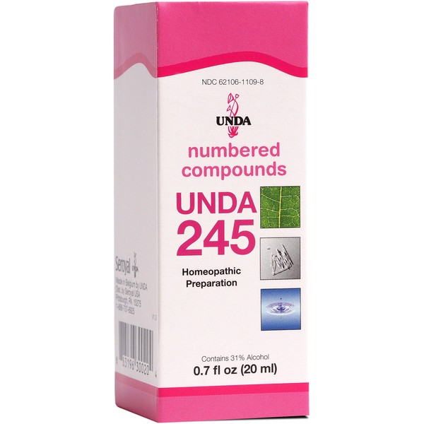 UNDA 245 Numbered Compounds | Homeopathic Preparation | 0.7 fl. oz.