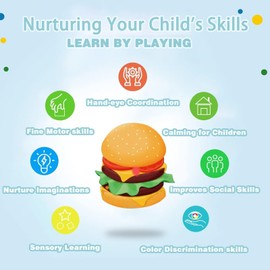 GmwyCzV 15 Piece Clay Accessory Set, Kitchen Toy Kneading Tool for Children with Modelling Clay, Kneading Set, Children's Dough Kneading Tool, Gift for Boys and Girls Aged 2-12 Years