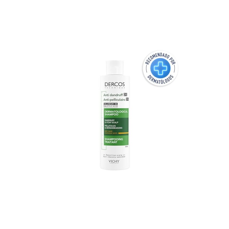 Vichy Dercos Shampoo Dermatológico Anti-Caspa Cabello Normal a Seco 200ml