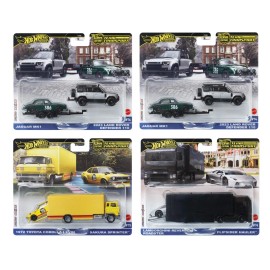 Hot Wheels 2024 Car Culture Team Transport Case E Set of 4, 1:64 FLF56-957E