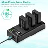 FirstPower LP-E17 Battery 3-Pack and Triple Slot Charger for Canon