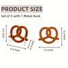 CATTITUDE Pretzel-Shaped Heat-Resistant Silicone Trivet - Non-Slip, Flexible, Dishwasher Safe,