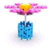 Meli 67224 Basic Constructor Pink Kreativspielzeug, Bunt, 200 Stück