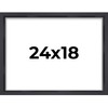 18x24 Black Shadow Box Frame | Contemporary Black | 3/4"