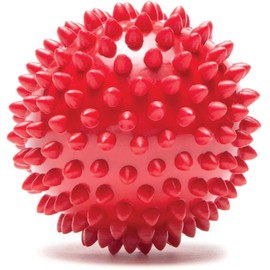 Diameter Spiky Massage Ball for Foot Back Deep Tissue Trigger Point Massaging, Plantar Fasciitis Roller for Pain and Circulation, Feet Muscle Therapy (7.5CM, Red)