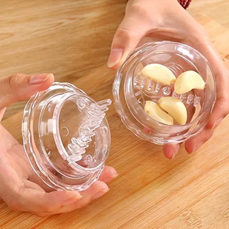 Manual Garlic Twister & Masher, Multi-Functional Mincer & Grinder for