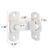 INIRET 2 Packs 90 Degree Matte White Flip Barn Door