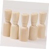 Operitacx 12pcs Wooden Children's DIY Playthings Painted Wooden Dolls Toy