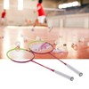 2 Player Badminton Racquets Adults Lightweight Carbon Fiber Rackets with