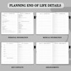 JUBTIC End of Life Planner, Estate Planning Organizer, Death Planner