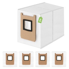 4Pcs for Eufy E25 Omni/E28 Omni Dust Bags Replacement Compatible with E25 Omni/E28 Omni Robot Vacuum Cleaner Bags (3.L Large Capacity)