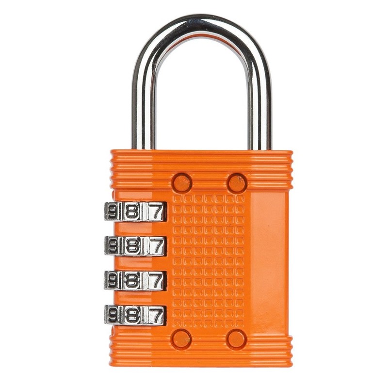 FortLocks Padlock - 4 Digit Combination Lock for Gym Outdoor