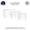 Marketing Holders 2 Pack Acrylic Display Riser Box Clear Four